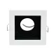 EL-110SQ1 SQ. RECESSED LEDs GU10 WHITE AND BLACK