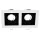 EL-110SQ2 SQ. RECESSED LAMP GU10 WHITE AND BLACK