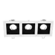EL-110SQ3 SQ. RECESSED LAMP GU10 WHITE AND BLACK