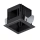 MODENA 1 MODULE RECESSED BOX WITH BLACK FRAME