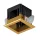 MODENA 1 MODULE RECESSED BOX WITH BRASS FRAME