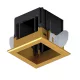 MODENA 1 MODULE RECESSED BOX WITH BRASS FRAME