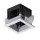 MODENA 1 MODULE RECESSED BOX WITH WHITE FRAME