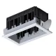 MODENA 2 MODULE RECESSED BOX WITH WHITE FRAME