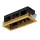 MODENA 3 MODULE RECESSED BOX WITH BRASS FRAME