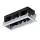 MODENA 3 MODULE RECESSED BOX WITH WHITE FRAME