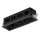 MODENA 4 MODULE RECESSED BOX WITH BLACK FRAME