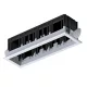 MODENA 4 MODULE RECESSED BOX WITH WHITE FRAME