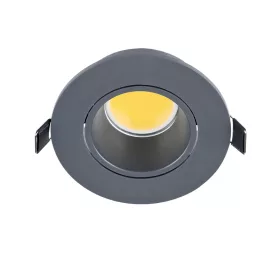 LED PLASTIC ROUND SPOTLIGHT COB 7W 4000-4300K GRAPHITE