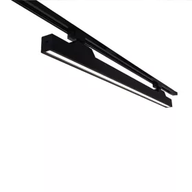 RAIL LIGHT FITTING K30 2-LINES 48W 120&degCCT BLACK
