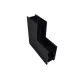 INTERIOR CORNER ELEMENT FOR MAGNETIC RAIL LIGHTING SYSTEM, SURFACE MOUNTABLE