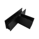 T-TYPE CONNECTOR FOR MAGNETIC RAIL SYSTEM LIGHTING, RECESSED MOUNTING