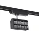 PFLD RAIL LIGHT 2-LINES 20W 30° 3000K BLACK
