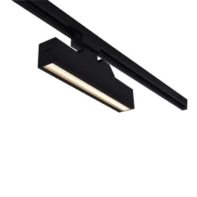 RAIL LIGHT FITTING T30 4-LINES 12W 30&degCCT BLACK