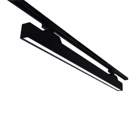 RAIL LIGHT FITTING T30 4-LINES 24W 30&degCCT BLACK