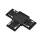 EL-TC T-CONNECTOR ULTRA THIN MAGN. RAIL BLACK