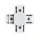 EL-XC X-CONNECTOR ULTRA SLIM MAGNET. RAIL WHITE