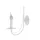 ANGELA WALL LAMP 1XE14 WHITE