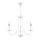 ANGELA CHANDELIER 3XE14 WHITE