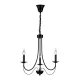 ANGELA CHANDELIER 3XE14 BLACK
