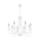 ANGELA CHANDELIER 8XE14 WHITE