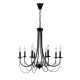 ANGELA CHANDELIER 8XE14 BLACK