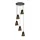 ANGELO CHANDELIER 5XE27 BLACK