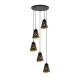 ANGELO CHANDELIER 5XE27 BLACK