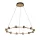 AXEL LED CHANDELIER 96W 3000K BLACK/GOLD