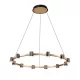 AXEL LED CHANDELIER 96W 3000K BLACK/GOLD
