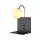 BETTY WALL LAMP 1XG9 WITH USB BLACK