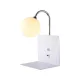 BETTY WALL LAMP 1XG9 WITH USB WHITE