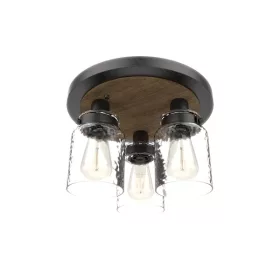 BIANCA LAMP SHADE 3XE27 BLACK/WOOD