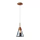 BRADLEY HANGER 1XE27 GREY/WOOD