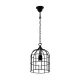 CAGE HANGING LAMP 1xE27 BLACK