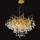 CARLOS CHANDELIER 10XG9 GOLD/CRYSTALS