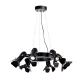 CINEMA CHANDELIER 6XE27 BLACK D630MM
