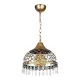 EBRULI CHANDELIER 1XE27 ANTIQUE BRASS