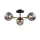 ELLARIA CHANDELIER 3XE27 BLACK/ANTIQUE BRASS