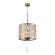 ERBA CHANDELIER 1XE27 ANTIQUE BRASS