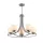 ERIN LUX CHANDELIER 5XE27 SATIN NICKEL