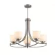 ERIN LUX CHANDELIER 5XE27 SATIN NICKEL
