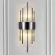 GILLIS WALL LAMP 2XE14 BLACK/CRYSTALS