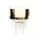 GUSTAV WALL LAMP 2XG9 GOLD/CRYSTALS