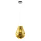 HELEN CHANDELIER 1XE27 AMBER GLASS