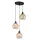 JADE CHANDELIER 3XE27 BLACK