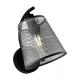 JASMINE WALL LAMP 1XE14 BLACK/GREY