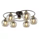 JAY CHANDELIER 6XE27 BLACK/BRONZE