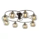 JAY CHANDELIER 8XE27 BLACK/BRONZE
