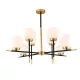 JULIET CHANDELIER 8XE27 BLACK/GOLD